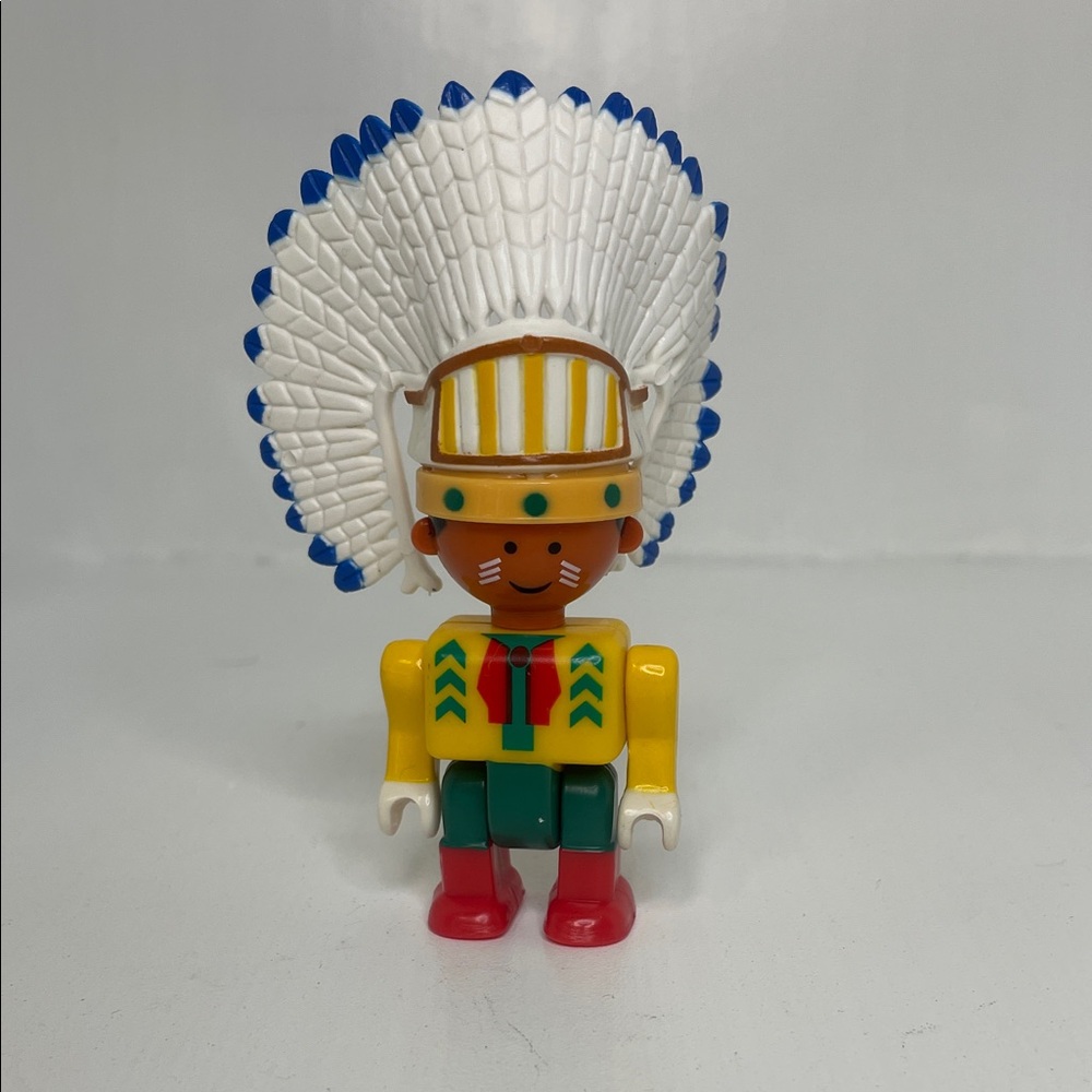 Vintage Playmobil Native American Chief Action Figure